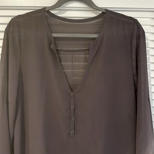 Sheer tunic top